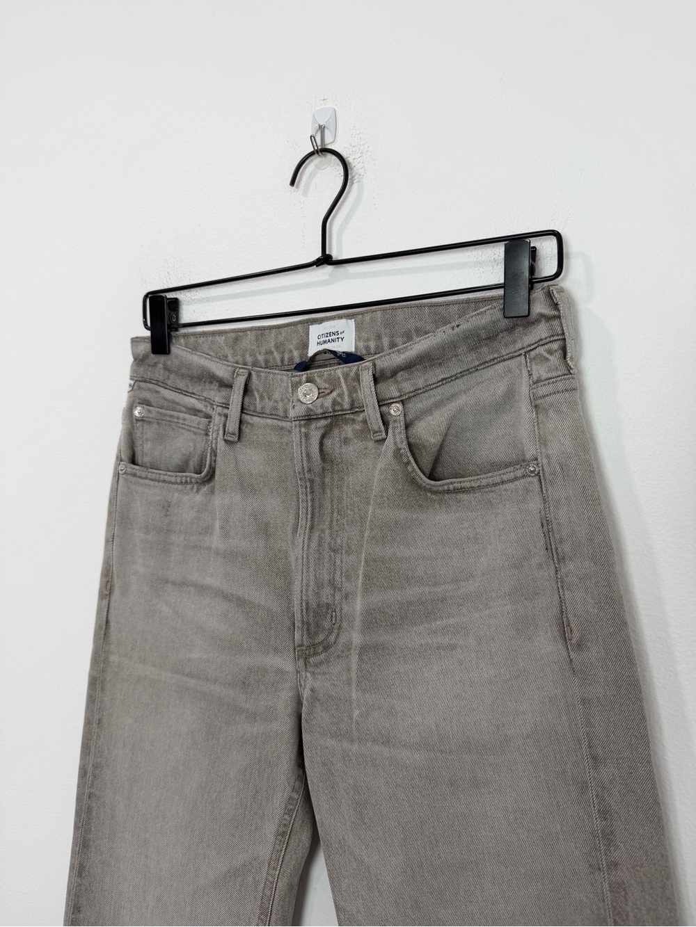 Citizens of Humanity Kimberly 70’s Flare Jeans Quartz Grey Size 27 High Rise - Picture 3 of 9
